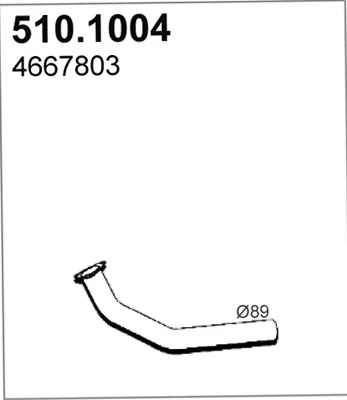 Auspuffrohr ASSO 510,04