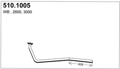 Auspuffrohr ASSO 510,005