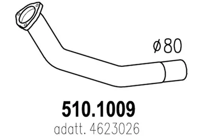 Auspuffrohr ASSO 510.1009