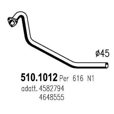 Auspuffrohr ASSO 510.1012