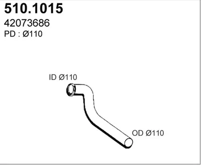 Auspuffrohr ASSO 510.1015