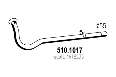 Auspuffrohr ASSO 510.1017
