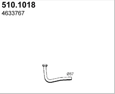Auspuffrohr ASSO 510.1018