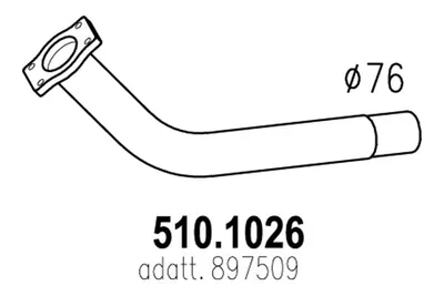 Auspuffrohr ASSO 510.1026