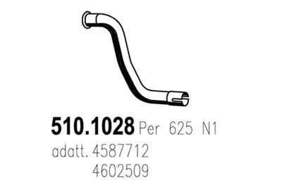 Auspuffrohr ASSO 510.1028