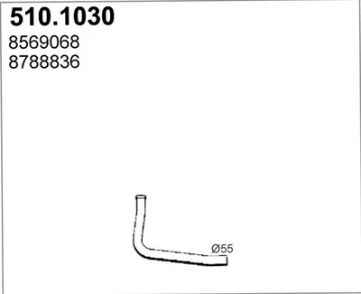 Auspuffrohr ASSO 510.1030