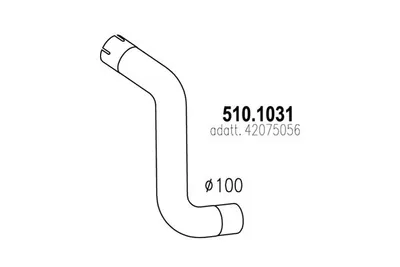 Auspuffrohr ASSO 510.1031