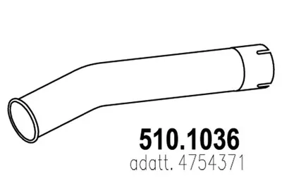 Auspuffrohr ASSO 510.1036