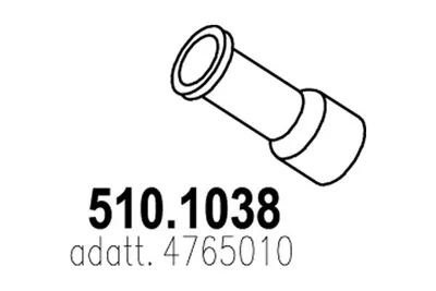 Auspuffrohr ASSO 510.1038