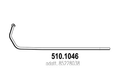 Auspuffrohr ASSO 510.1046