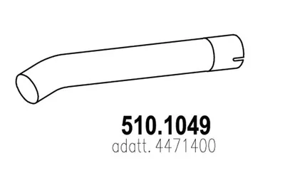 Auspuffrohr ASSO 510.1049