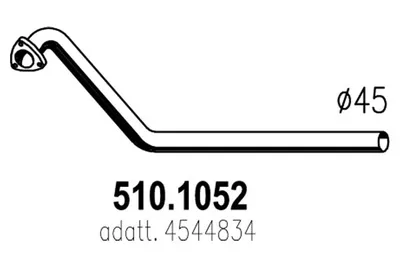 Auspuffrohr ASSO 510.1052