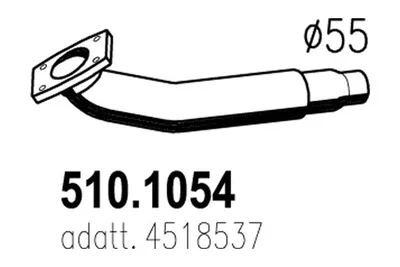Auspuffrohr ASSO 510.1054