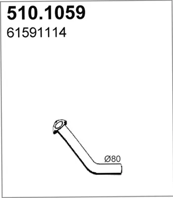 Auspuffrohr ASSO 510.1059