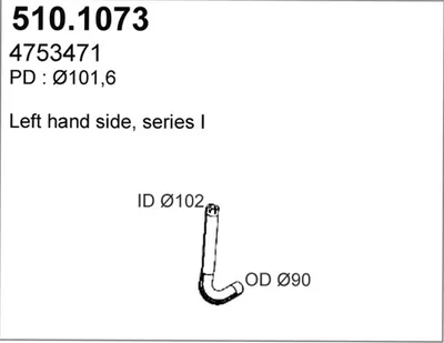 Auspuffrohr ASSO 510.1073