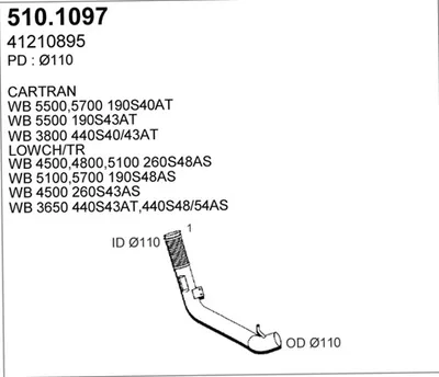 Abgasschlauch ASSO 510.1097