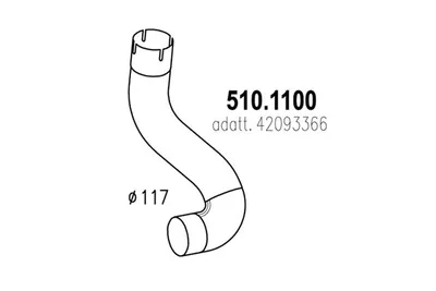 Auspuffrohr ASSO 510,100