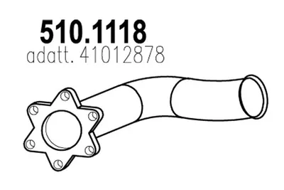 Auspuffrohr ASSO 510.1118