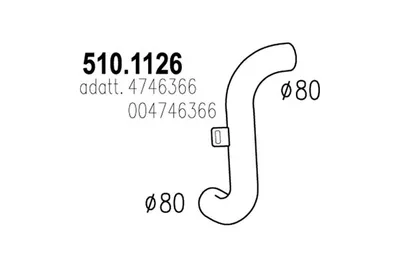 Auspuffrohr ASSO 510.1126