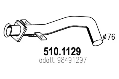 Auspuffrohr ASSO 510.1129