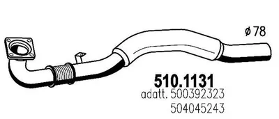 Auspuffrohr ASSO 510.1131