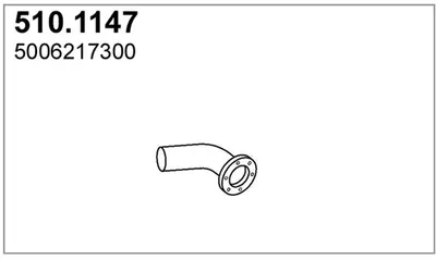 Auspuffrohr ASSO 510.1147