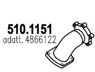 Auspuffrohr ASSO 510.1151
