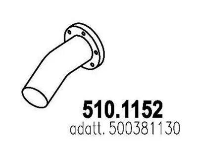 Auspuffrohr ASSO 510.1152