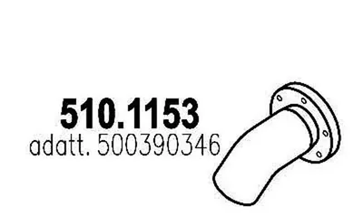 Auspuffrohr ASSO 510.1153