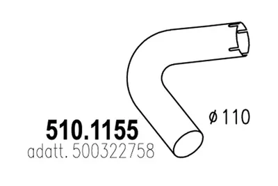 Auspuffrohr ASSO 510.1155