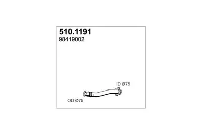 Auspuffrohr ASSO 510.1191