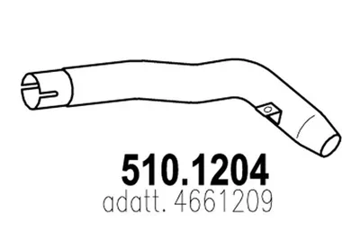 Auspuffrohr ASSO 510.1204