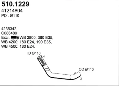 Auspuffrohr ASSO 510.1229
