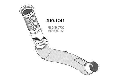 Auspuffrohr ASSO 510.1241