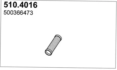 Flexible Verbindung, Abgas ASSO 510.4016
