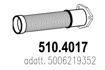 Flexible Verbindung, Abgas ASSO 510.4017