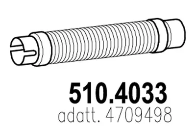 Flexible Verbindung, Abgas ASSO 510.4033