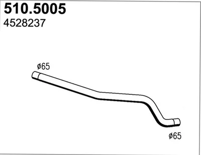 Auspuffrohr ASSO 510.5005