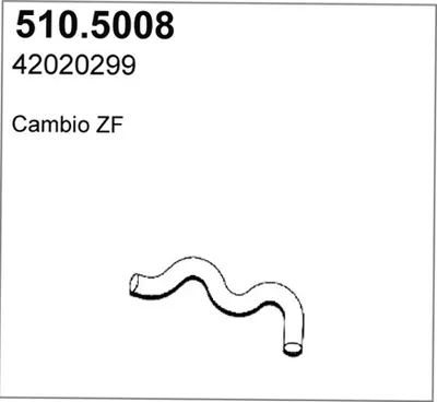 Auspuffrohr ASSO 510.5008