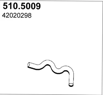 Auspuffrohr ASSO 510.5009