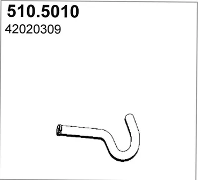 Auspuffrohr ASSO 510.5010