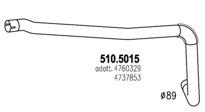 Auspuffrohr ASSO 510.5015