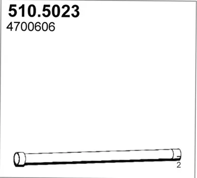Auspuffrohr ASSO 510.5023