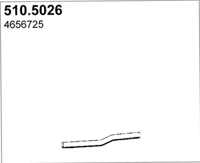 Auspuffrohr ASSO 510.5026
