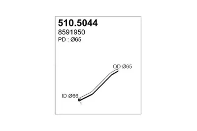 Auspuffrohr ASSO 510.5044