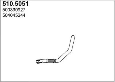 Auspuffrohr ASSO 510.5051