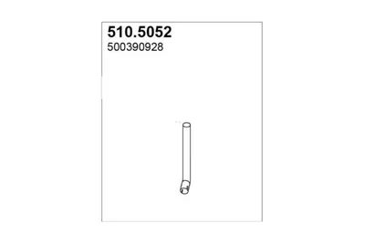 Auspuffrohr ASSO 510.5052