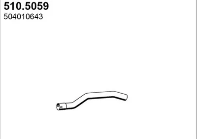 Auspuffrohr ASSO 510.5059