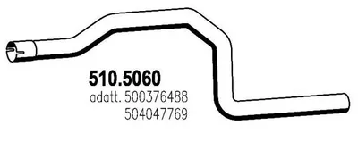 Auspuffrohr ASSO 510.5060