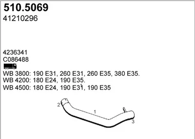 Auspuffrohr ASSO 510.5069
